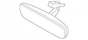 Hyundai Ioniq 5 22-24 auto-dimming interior mirror with Home Link for spoiler camera