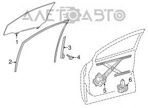 Front Right Window Motor Lexus RX350 RX450h 10-15