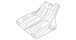 Left rear bumper guard for Hyundai Elantra 21-23
