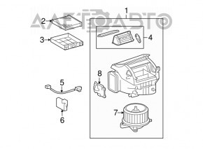Heater Fan Motor Lexus GS300 GS350 GS430 GS450h 06-11
