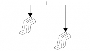 Rear left seat runner plug, 2nd row, front left, Hyundai Santa FE 21-23, black, with plug, scratches, needs cleaning