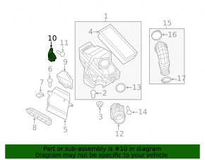 Air filter housing bracket Audi Q5 8R 09-17