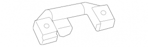 Ceiling handle rear left Mercedes W213 E 17-23 black