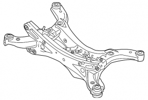 Rear subframe Mazda 3 14-18 BM