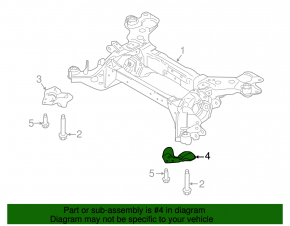 Rear subframe lug left Lincoln MKX 16-