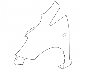 Front right wing Nissan Versa Note 13-19