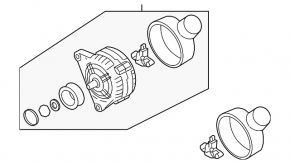 Generator VW Jetta 11-18 USA 2.0