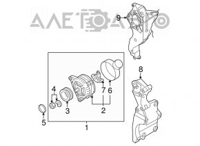Generator VW Jetta 11-18 USA 2.0