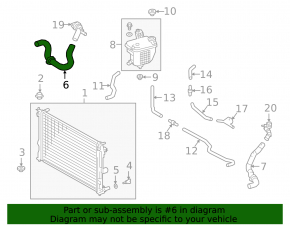 Upper cooling pipe Lexus UX200 19-