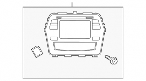 Radio tape recorder Nissan Maxima A36 16-17