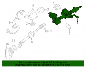 Steering column Lexus ES300h ES350 13-18