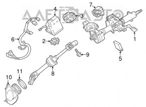 Steering column Lexus ES300h ES350 13-18