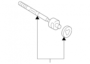 Steering rod left Toyota Sienna 04-10 CTR