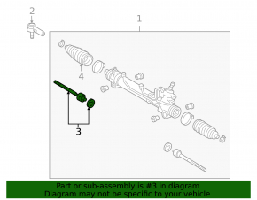 Steering rod left Toyota Sienna 04-10 CTR