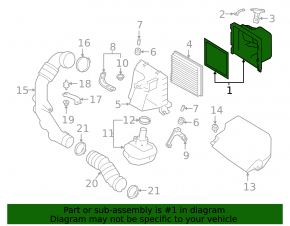 Subaru Ascent 19-26 Air Filter Housing Upper Cover