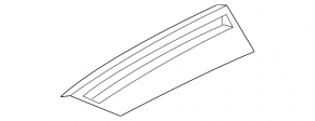 Audi A6 C8 19-24 black upper center dashboard trim