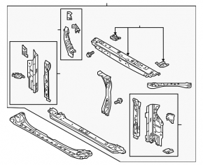 TV panel radiator Subaru Impreza 17-23 GK