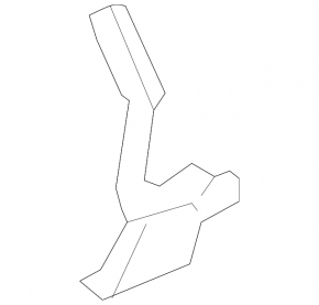 Hood hinge right Toyota Highlander 08-13