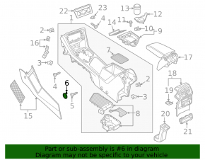 VW Tiguan 18 center console plug - black