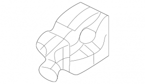 Upper left radiator bracket Audi A3 8V 16-18 e-tron