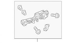 Front left door handle mechanism Lexus RX350 RX450h 16-22