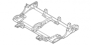 Rear seat frame, 3rd row, Mitsubishi Outlander 22-26
