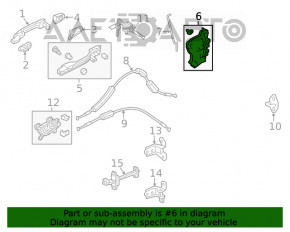 Front right door lock Honda Civic X FC 16-21 4d