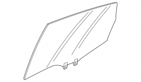 Glass door rear left Honda HR-V 16-22