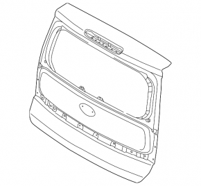 Naked tailgate Kia Soul 14-19
