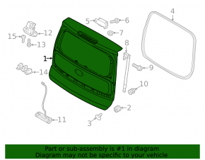 Naked tailgate Kia Soul 14-19