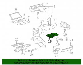 Tool tray for Lexus GS300 GS350 GS430 GS450h 06-08