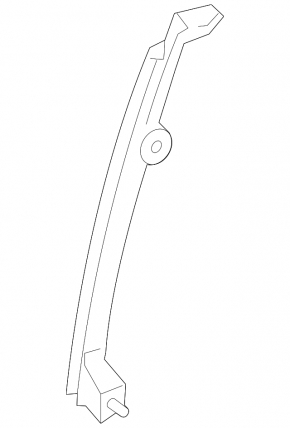 Rear right door glass guide for Hyundai Sonata 20-26