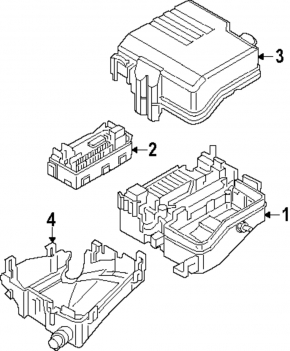 Hyundai Santa Fe 24-26 Underhood Fuse Box