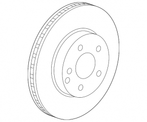 Front right brake disc Mercedes X167 GLS 450 580 20-26 375/36mm rusty