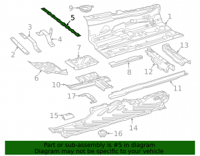 Mercedes W213 E 17-23 Rear Central Tunnel Strut