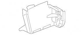 Radiator deflector lower left Mazda 3 14-16 BM dorest