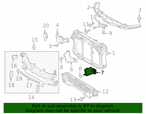 Radiator deflector lower left Mazda 3 14-16 BM dorest