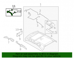Ceiling handle rear left Mazda3 03-08
