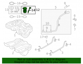 Fuel pump petrol pump Lincoln MKZ 13-16 3.7