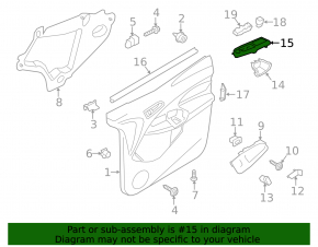 Front left window lift control Ford Transit Connect MK2 13-