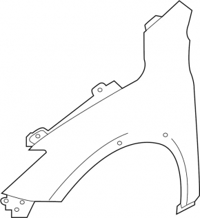 Front right wing Infiniti QX30 17-