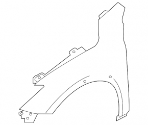 Front right wing Infiniti QX30 17-