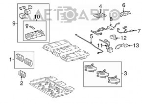 Lexus RX450h Battery Fuse Box 10-15