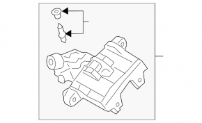 Rear left caliper Ford Ecosport 18-22 rusty