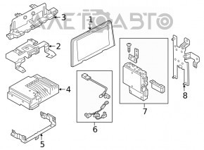 Monitor navigation display Mazda 6 18-21 usa