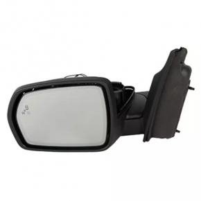 Left side mirror assembly for Ford Edge 19-24, 7 pins, black, BSM, heated