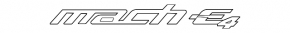 Emblem inscription Mach-E4 door front right Ford Mustang Mach-E 21-23