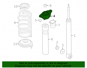 Shock absorber support rear left Mazda CX-5 17-