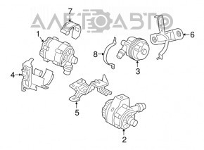 Cooling motor bracket BMW 7 G11 G12 16-22 B58
