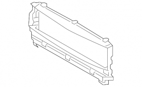 Louvers radiator deflector frame bare Volvo XC40 19-25